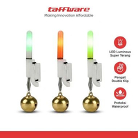 TaffSPORT Lampu Pancing Joran LED Lonceng Luminous with Battery 5 PCS - LM-50 - Putih Merah