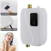 Electric Tankless Instant Hot Water Heater Boiler For Kitchen Bathroom Caravan Instant Water Heater Heating Home Improvement