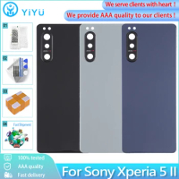 Orig Housing For Sony Xperia 5 II Back Battery Cover Rear Door Case SO-52A XQ-AS52 XQ-AS62 XQ-AS72 With Camera Lens Replacement