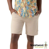 【SmartWool】男 Merino 美麗諾羊毛運動型8吋彈性短褲.透氣控溫抗菌/SW017099-G54 沙丘灰