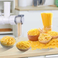 2023Pasta attachment for kitchenaid stand mixer with 6 Different Shapes of Pasta Outlet, Durable pasta attachment for kitchenaid