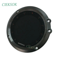 For Garmin Fenix 3 LCD Screen with Glass and Metal Front Cover Replacement Panel Repair Part