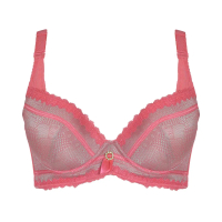 CYNTHIA BRA FULL CUP BRUKAT BUSA TEBAL ADA KAWAT - PINK TUA