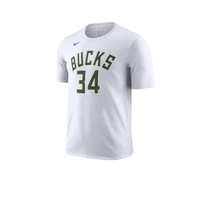 Milwaukee Bucks เสื้อบาสเกตบอลผู้ชาย สีขาว