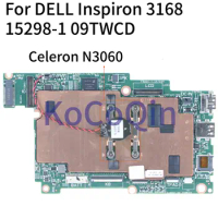 KoCoQin Laptop motherboard For DELL Inspiron 3168 Core SR2KN Celeron N3060 2GB Ram Mainboard 15298-1 CN-09TWCD 09TWCD