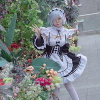 Large size Rem Ram cosplay women's clothing maid clothing maid clothing anime identity v cosplay