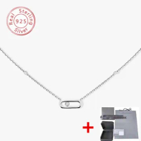 Classic original luxury jewelry brand 925 silver MOVE UNO Series For Women's Necklace Holiday gifts. Free delivery