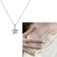 Star Pendant Necklaces Elegant Star Pendant Choker Y2k Star Neck Jewelry