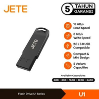 JETE U1 Flashdisk 4GB 8GB 16GB 32GB 64GB Flash Drive 15MB/s USB 2.0 Untuk HP dan laptop Flash Drives