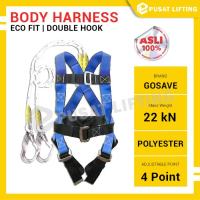 Promo Body Harness Double Hook Gosave Ecofit Full Body Harness Big Hook Berkualitas