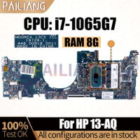 For HP 13-AQ Notebook Mainboard Laptop 19728-1 i7-1065G7 RAM 8G L70927-601 Motherboard Full Tested