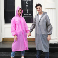 Reusab Waterproof Raincoat Women And Men Solid Rain Coat
