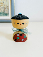 日本昭和 鄉土玩具 手工民蕓 可愛木雕木芥子木偶人形置物擺飾