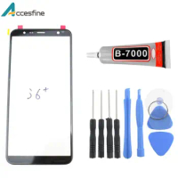 Replacement LCD Display Touch Screen Front Glass lens For Samsung Galaxy A6 A7 A8 A9 J4 J6 Plus 2018 A9s Outer Panel Repair+Glue