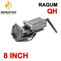 Ragum 8" QH 200 mm Catok 8 Inch Vise Bench Penjepit Meja Mesin Tanggem Putar Derajat