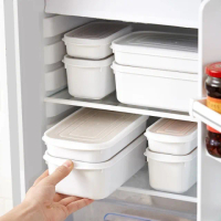 【Dagebeno荷生活】日式PP可微波密封保鮮盒 冰箱收納分類整理盒(八入組 各尺寸二個)