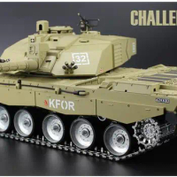 2.4Ghz RC 1/16 British Main Battle Tank model Challenger 2 Tank Ultimate metal version airsoft Smoke Sound Metal Gear Tracks