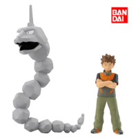 In Stock 100% Original Bandai Candy Toy Pokémon Scale World Onix Iwark Brock Takeshi Animation Character Model Action Toys Gifts
