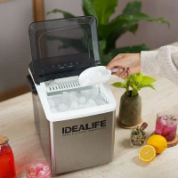 NEW PRODUK IDEALIFE Ice Maker IL-121 Mesin pembuat Es Batu Kristal 15,0 Liter 24 Jam / IDEALIFE Ice 