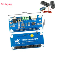 for Raspberry Pi 4B 3B+ WM8960 Audio Module Developement Expansion Board Stereo Codec Speaker with Small Speaker