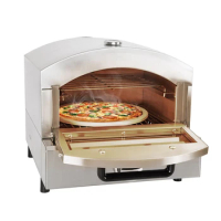 1800W Portable Pizza Oven Desktop Electric Pizza Machine Outdoor Pizza Oven Stainless Steel