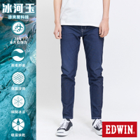 EDWIN 男裝 迦績 EJ6冰河玉錐形褲-酵洗藍