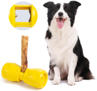 Bully Stick Holder for Dog Improved Chew Holder Bone Holder Toy Ultimate Secure Heavy Duty Safety De
