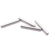 20pcs M3 45# steel cylindrical pins double head chamfer solid pin fixed dowels positioning dowel polish GB119 8mm-50mm long