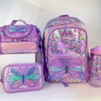 Australian Backpack Smiggle Elementary School Students With Large Capacity Ultra Light Weight Butterfly Shaped Stationery Gifts