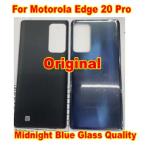100% Original Best Glass Back Panel Battery Cover Housing Door Rear Case Phone Lid For Motorola Edge 20 Pro Shell Replacement