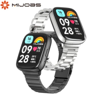 For Redmi Watch 3 Active Strap Stainless Steel Band For Redmi Watch 3 Active SmartWatch Metal Bracelet For Xiaomi Redmi 3 Active