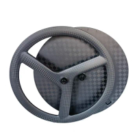 High-Quality Factory Time Trial Disc Wheelset Carbon 3 Spokes Tri Wheels Rear for Road /TT Bike /Track Center Lock Disc Brake