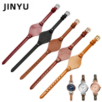 Genuine Leather Watch Strap For Fossil ES3060 ES3565 2830 3077 3262 3060 4176 4119 Soft Cowhide Women ​Small Band Bracelet 8mm