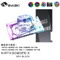 Bykski N-RTX3080FE-X,GPU Water Block For NVIDIA RTX3080 3080ti Founders Edition Video Card,VGA Block GPU Liquid Cooler Heatsink