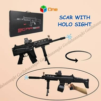 Mainan Tembakan Scar Wgg Electric High Speed Nylon 1:1