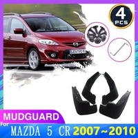 For Mazda 5 CR 2007 2008 2009 2010 4PCS Front and Rear Wheels Mudguard Splash Guard Mudflap Fender Set Car Auto Accessories