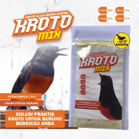 PAKAN BURUNG KROTO MIX KERING UNTUK BURUNG BERKICAU HARIAN DAN LOMBA - ANAUPA