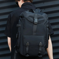 【MoonDy】後背包 男包包 機能包 大容量包包 束口袋後背包 ins包包 書包 中性包包 雙肩包 黑色包包