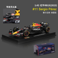 [Hot]Bburago 1:43 F1 Champion Red Bull Racing TAG Heuer RB19 2023 #1 Max Verstappen #11 Perez With H