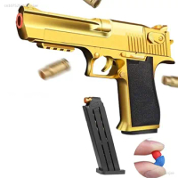 2024 New Soft Bullets Toy Guns For Kids Birthday Gifts Shooting Game Dropshipping Toys Ejector Gun Desert Eagle Adult Toy