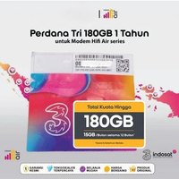 Perdana Tri Indosat HiFi Air 180Gb 1 Tahun untuk Modem HiFi Air
