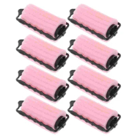 8 Pcs Doesn’t Hurt Hair Curlers Self Holding Roller Perm Sponge Rollers for Plastic Foam Man Perming Kit