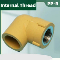 PPR 20-32mm Inner Wire Elbow Cold And Hot Water Pipe Joint Inner Tooth Copper Wire Mouth Inner Thread Elbow Water Pipe Fittings