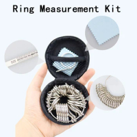 Ring Measurement Ring Set Finger Size Measurement Tool Package Gold and Silver Jewelry Storage Set Ring Ring Ring