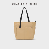 CHARLES&amp;KEITH23 Winter New CK2-30671590-1 Nylon large capacity Tote bag travel bag woman