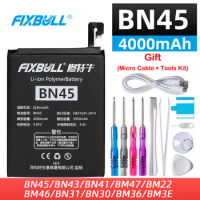 FIXBULL New Original Mobile Phone Battery BN45 4000mAh For Hongmi Note5 Xiaomi Redmi Note 5 Replacement Lithium Batteries