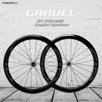 Matte Black Finish Wheelset, Carbon Road Disc Brake, Tubeless Wheels, 700C Gravel Clincher, T700