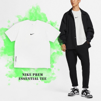 Nike 短袖 NSW Premium Essentials 白 黑 男款 純棉 厚磅 寬版 Swoosh DX6307-121