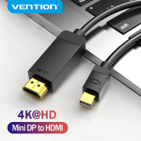 2024Vention Mini DisplayPort To HDMI Cable 4K Thunderbolt To HDMI Cable สำหรับ  Air Pro Surface Monitor Projector Mini DP To HDQQE85