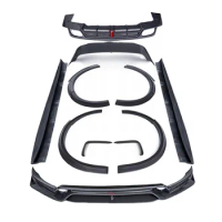 for Porsche Cayenne Bodykit Cayenne Carbon Fiber Front Lip diffuser Spoiler Side Skirt Wide Body Kit